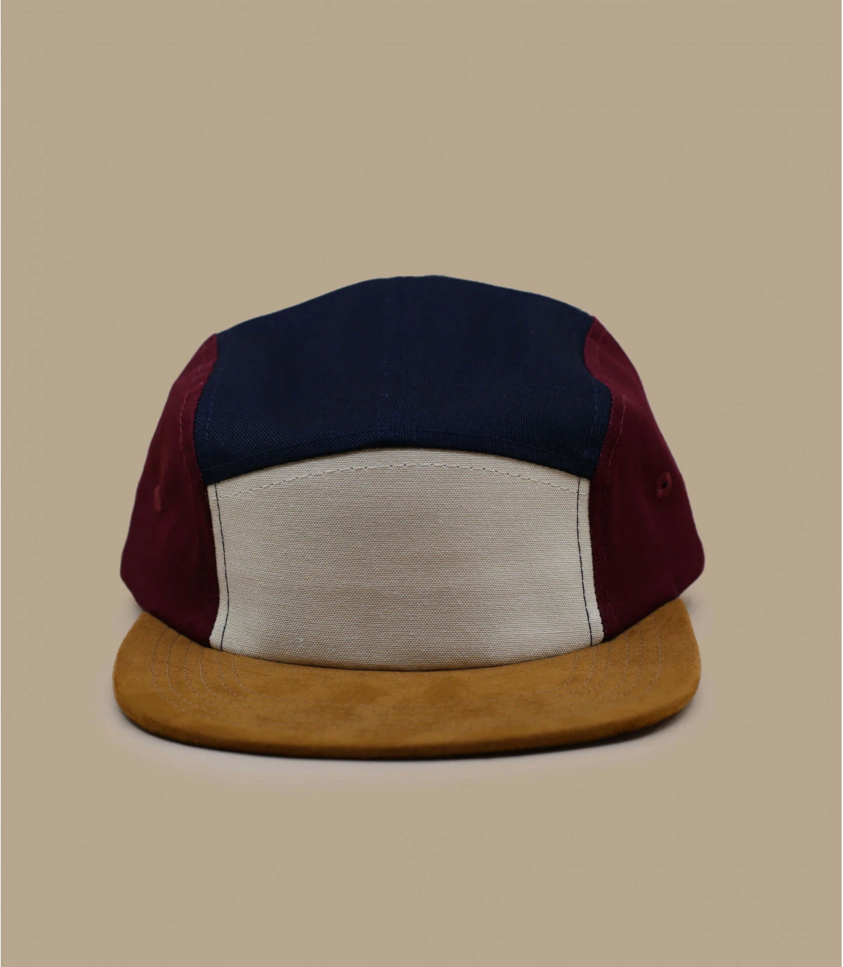 5 Panel chambray beige suede brown navy burgundy 5 Panel Chambray Beige Suede Brown Navy Burgundy -Célèbre Chapeaux Magasin 5 panel chambray beige suede brown navy burgundy