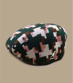Kangol 504 Pixelated Plaid Pine Cream -Célèbre Chapeaux Magasin 504 pixelated plaid pine cream 2