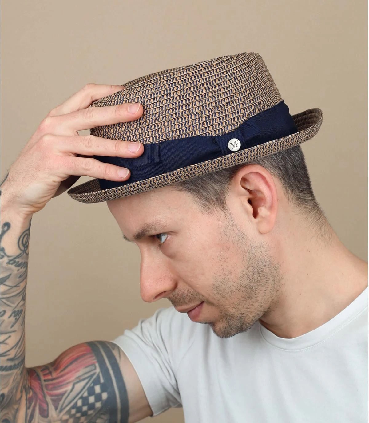 Adem marine Adem Marine -Célèbre Chapeaux Magasin adem marinepork20pie20bleu20pliable20Adem20marine