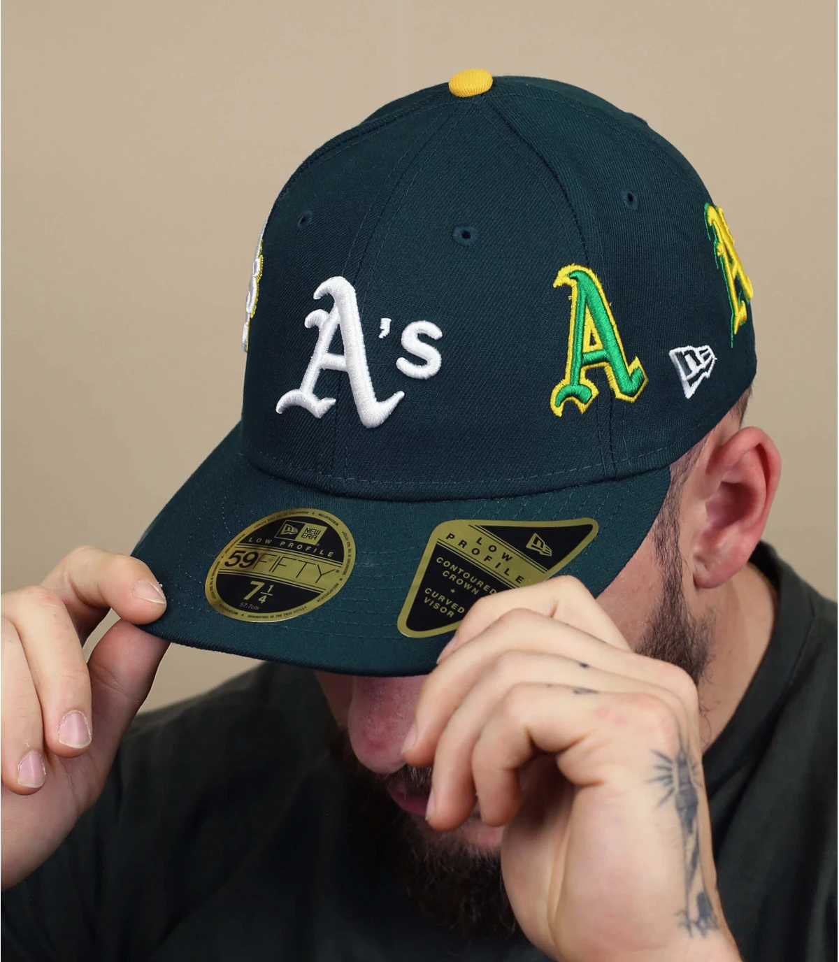 All Over Logo 5950 Low Profile Athletics NEW ERA All Over Logo 5950 Low Profile Athletics -Célèbre Chapeaux Magasin all over logo 5950 low profile athletics