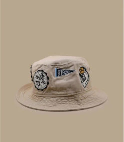 NEW ERA All Over Patch Bucket Milk -Célèbre Chapeaux Magasin all over patch bucket milk 3