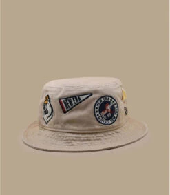 NEW ERA All Over Patch Bucket Milk -Célèbre Chapeaux Magasin all over patch bucket milk 4