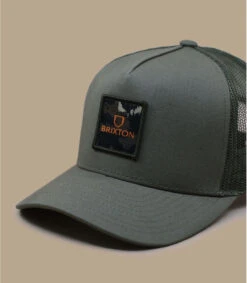 Brixton Alpha Block Trucker Military Olive -Célèbre Chapeaux Magasin alpha block trucker military olive 2