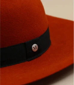 Baya Brique -Célèbre Chapeaux Magasin baya briquecapeline20rouge20brique20feutre