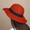 Baya Brique 1 Baya Brique -Célèbre Chapeaux Magasin baya briquecapeline20rouge20brique20feutre20Baya20brique
