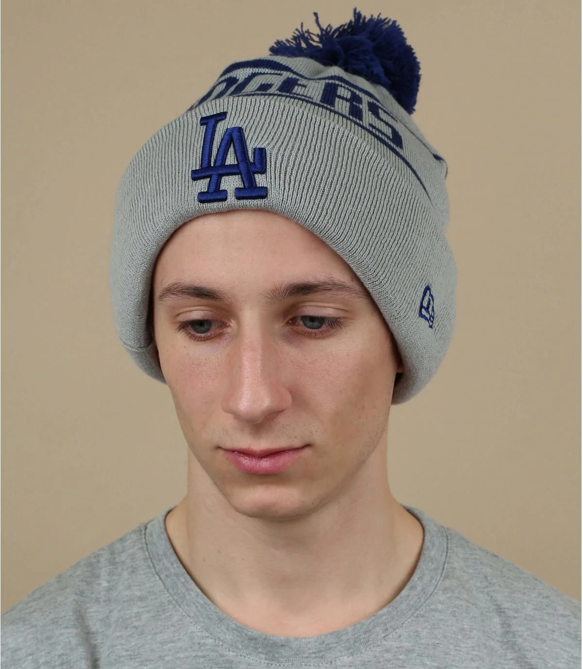 Bobble Knit LA gray NEW ERA Bobble Knit LA Gray -Célèbre Chapeaux Magasin bobble knit la graybonnet20Dodgers20gris20pompon20Bobble20Knit20LA20gray