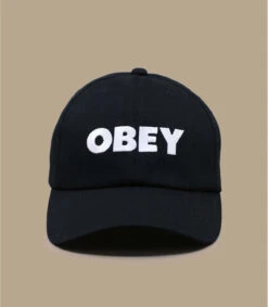 OBEY Bold Strapback Black -Célèbre Chapeaux Magasin bold strapback black 2