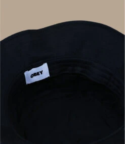 OBEY Bold Twill Bucket Black -Célèbre Chapeaux Magasin bold twill bucket black 2