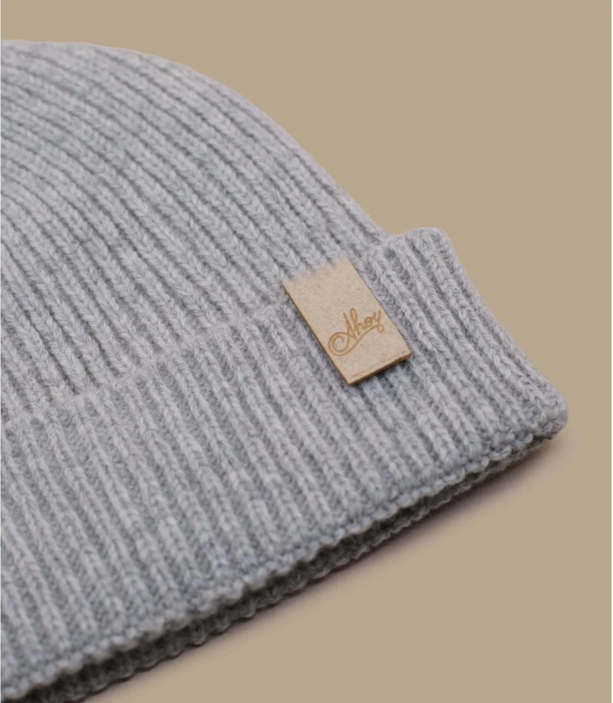 Bonnet Ahoy grey beige. Eco & Fabriqué en France Bonnet Ahoy Grey Beige. Eco & Fabriqué En France -Célèbre Chapeaux Magasin bonnet ahoy grey beige eco fabrique en france 1