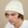 Bonnet Fabriqué En France Laine Recyclée Ecru -Célèbre Chapeaux Magasin bonnet fabrique en france laine recyclee ecru