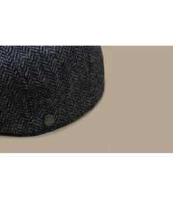 Britton Wool Herringbone Grey -Célèbre Chapeaux Magasin britton wool herringbone greyberet20gavroche20gris20laine