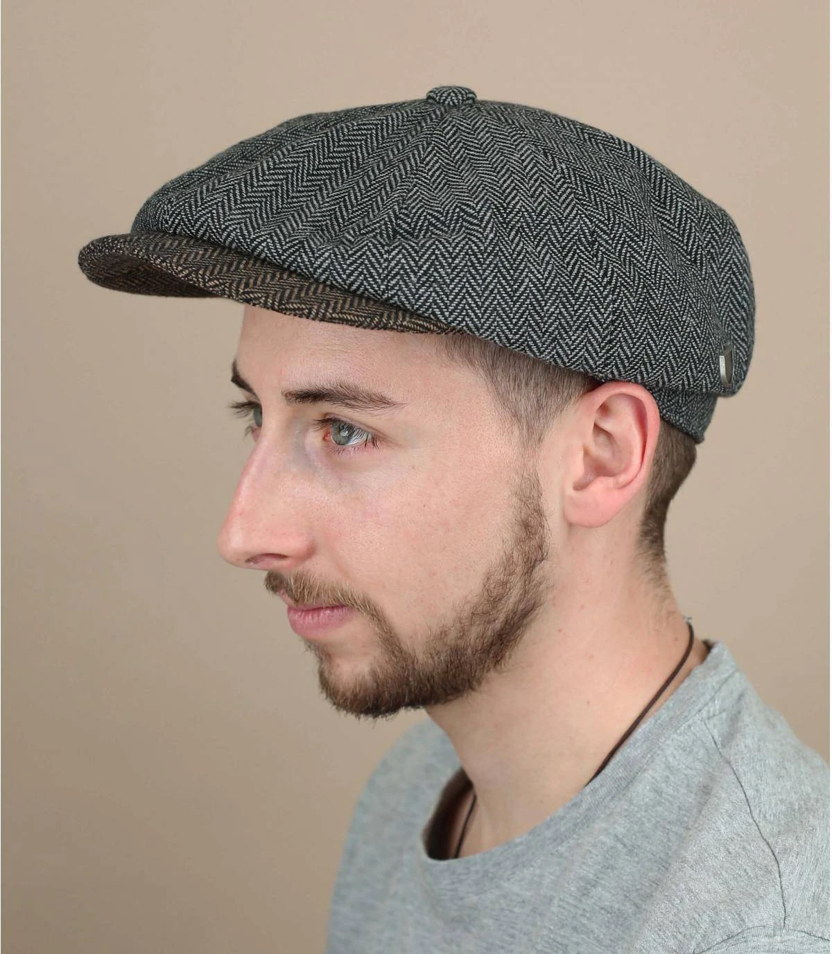 Brood Baggy grey brown Brixton Brood Baggy Grey Brown -Célèbre Chapeaux Magasin brood baggy grey brown