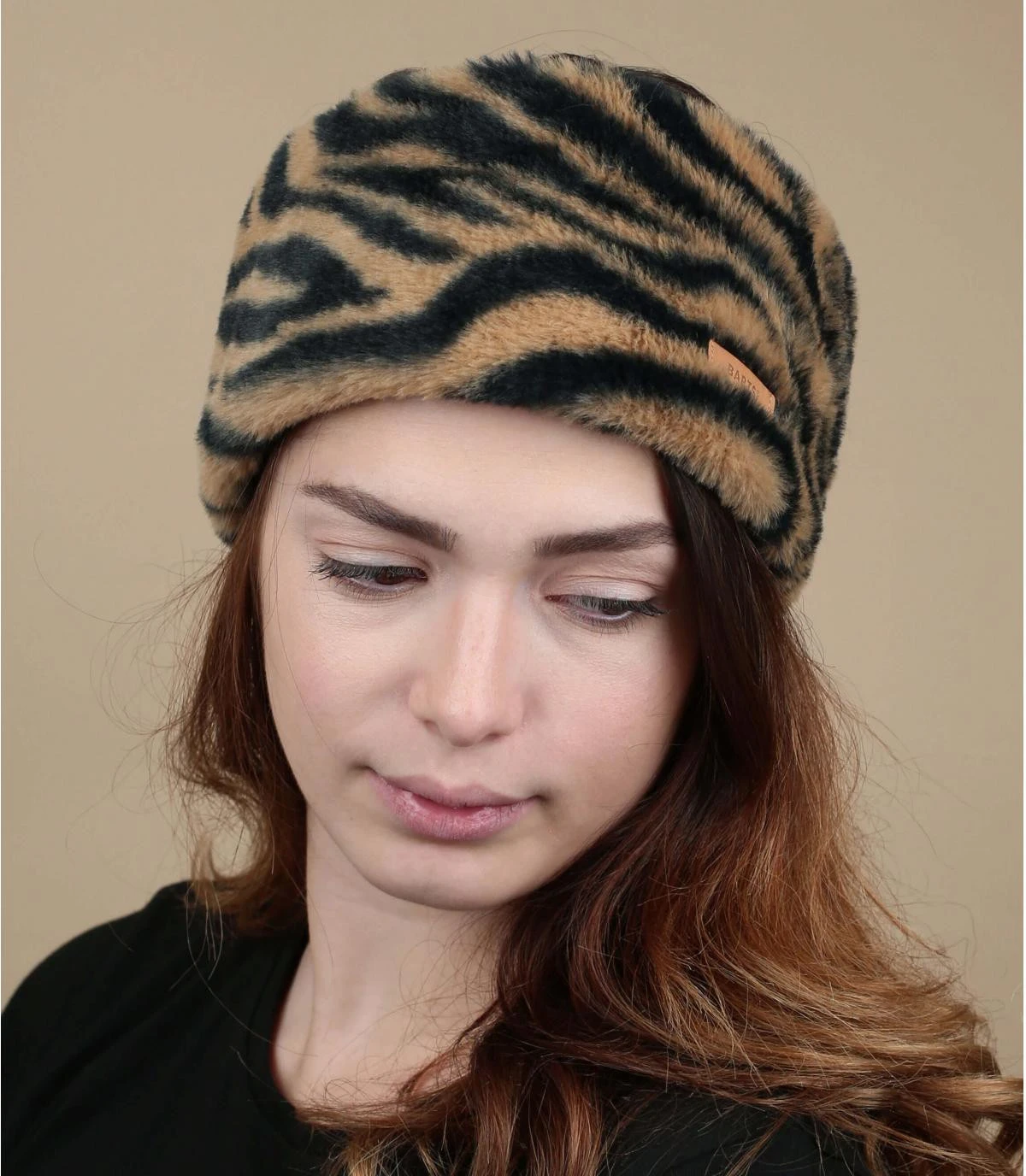 Calla Headband print brown Barts Calla Headband Print Brown -Célèbre Chapeaux Magasin calla headband print brownbandeau20fourrure20tigre20Calla20Headband20print20brown