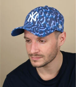 NEW ERA Casquette All Over Camo 940 NY Blue