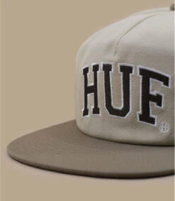 HUF Casquette Arch Logo Snapback Cream -Célèbre Chapeaux Magasin casquette arch logo snapback cream 2
