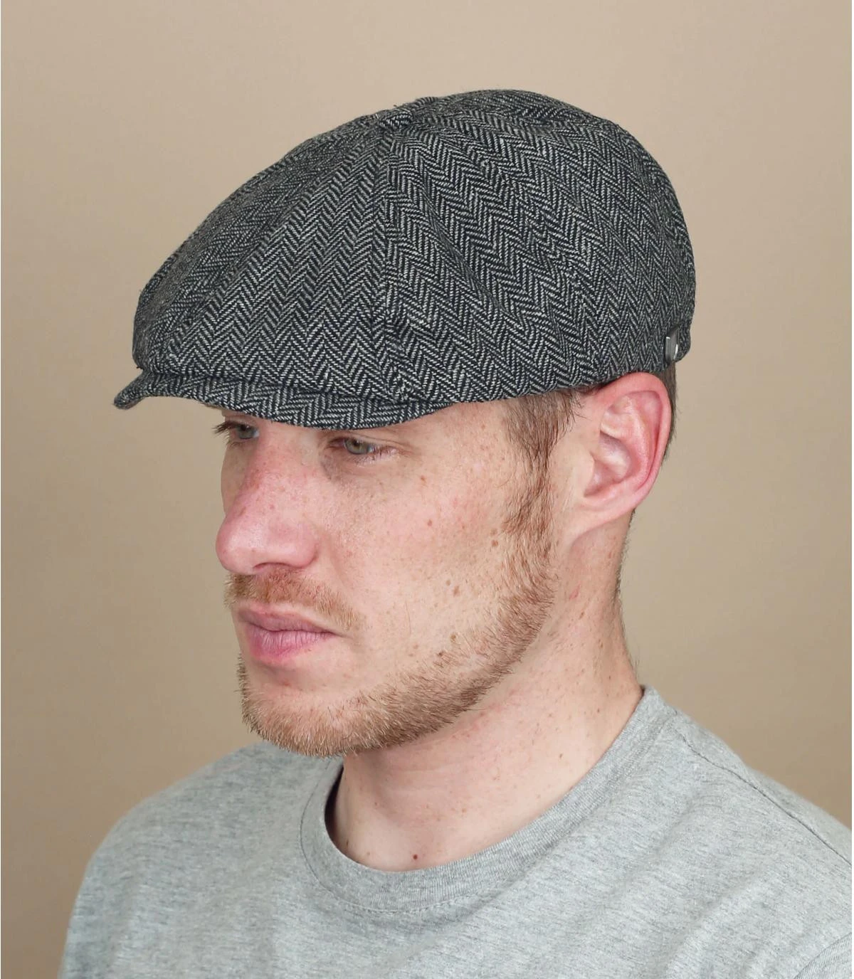 Brood grey black herringbone Brixton Brood Grey Black Herringbone -Célèbre Chapeaux Magasin casquette brood greycasquette20irlandaise20Brood20grey20black20herringbone