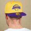 NEW ERA Casquette Lakers 59fifty Jaune -Célèbre Chapeaux Magasin casquette jaune lakers