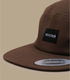 NIXON Casquette Mikey 5 Panel Brown -Célèbre Chapeaux Magasin casquette mikey 5 panel brown 1