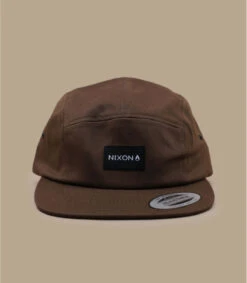 NIXON Casquette Mikey 5 Panel Brown -Célèbre Chapeaux Magasin casquette mikey 5 panel brown 2