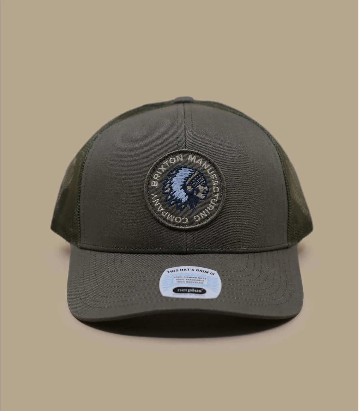 Casquette Rival Stamp Trucker olive surplus Brixton Casquette Rival Stamp Trucker Olive Surplus -Célèbre Chapeaux Magasin casquette rival stamp trucker olive surplus 1