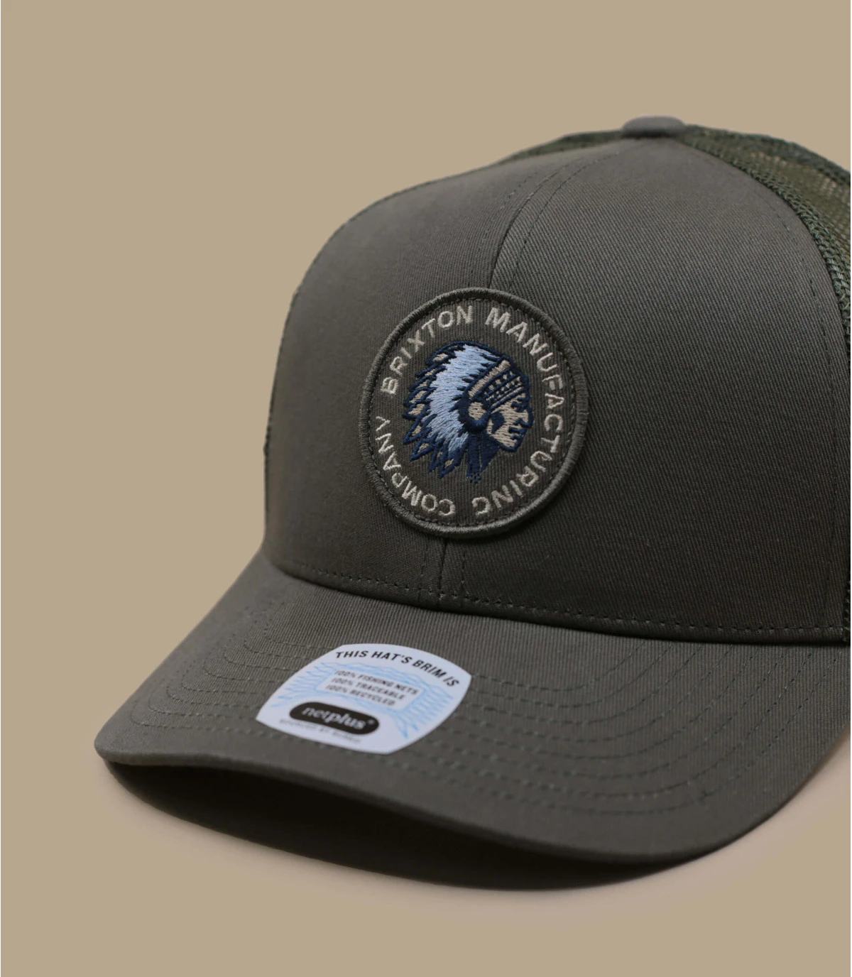 Casquette Rival Stamp Trucker olive surplus Brixton Casquette Rival Stamp Trucker Olive Surplus -Célèbre Chapeaux Magasin casquette rival stamp trucker olive surplus 2