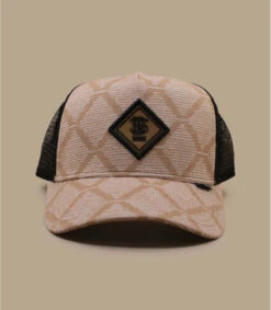 Casquette Trucker HFT Fendo Lookalike Khaki -Célèbre Chapeaux Magasin casquette trucker hft fendo lookalike khaki 1