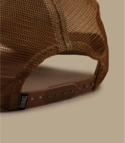 Casquette Trucker HFT Fine Herringbone Camel -Célèbre Chapeaux Magasin casquette trucker hft fine herringbone camel 4