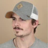Casquette Trucker HFT Jersey Patch Grey Heather 1 Casquette Trucker HFT Jersey Patch Grey Heather -Célèbre Chapeaux Magasin casquette trucker hft jersey patch grey heather