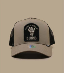 Casquette Trucker HFT Rebellion Beige Black