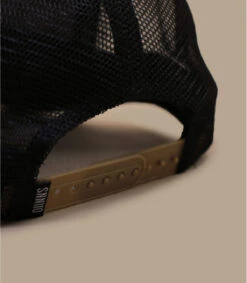 Casquette Trucker HFT Rebellion Beige Black -Célèbre Chapeaux Magasin casquette trucker hft rebellion beige black 3