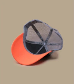 WATTS Cassquette Tribe Bleu Marine Orange Fluo -Célèbre Chapeaux Magasin cassquette tribe bleu marine orange fluo 5