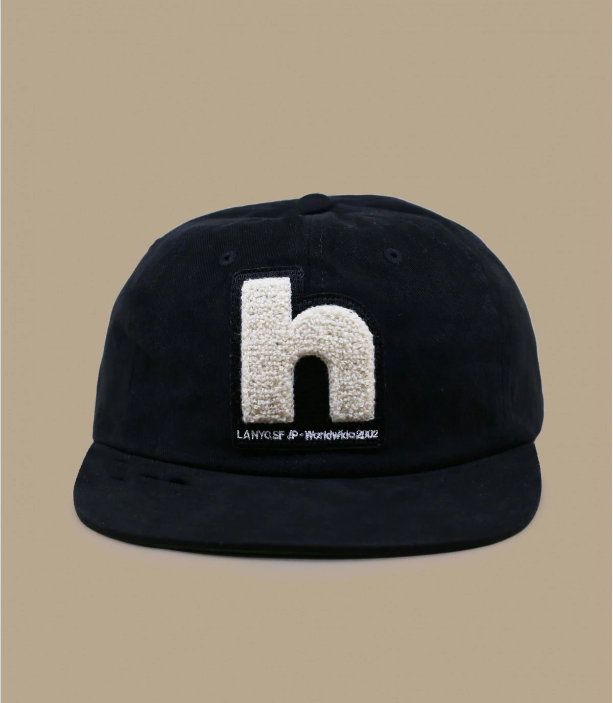 Chenille Patch 6 Panel black HUF Chenille Patch 6 Panel Black -Célèbre Chapeaux Magasin chenille patch 6 panel black 1