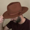 Brixton Cohen Cowboy Caramel -Célèbre Chapeaux Magasin cohen cowboy caramel