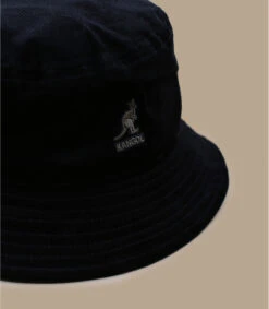 Kangol Cord Bucket Black -Célèbre Chapeaux Magasin cord bucket black 2