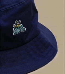 HUF Crown Reversible Bucket Navy Blazer -Célèbre Chapeaux Magasin crown reversible bucket camel navy blazer 2