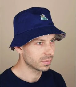 HUF Crown Reversible Bucket Navy Blazer