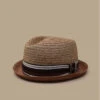 Diamond Raffia Brown -Célèbre Chapeaux Magasin diamond raffia brown