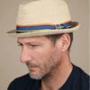 Stetson Diamond Raffia Natural -Célèbre Chapeaux Magasin diamond raffia naturalpork20pie20paille20Stetson20Diamond20Raffia20natural