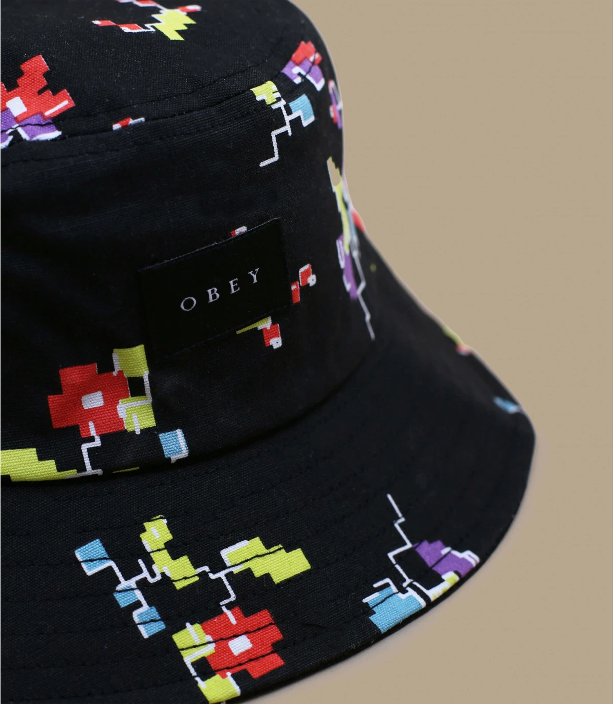 Digital Floral Bucket black OBEY Digital Floral Bucket Black -Célèbre Chapeaux Magasin digital floral bucket black 2