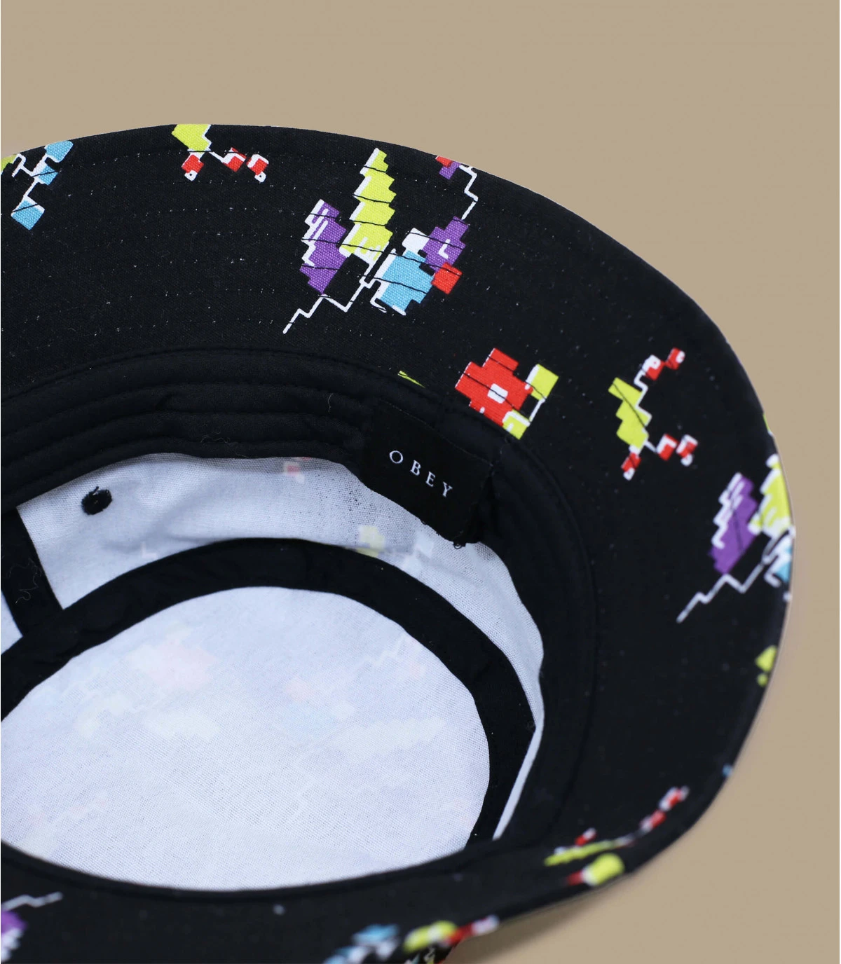 Digital Floral Bucket black OBEY Digital Floral Bucket Black -Célèbre Chapeaux Magasin digital floral bucket black 3