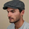 Driver Cap Herringbone Grey -Célèbre Chapeaux Magasin driver cap herringbone greyberet20gris20laine20Driver20Cap20Herringbone20grey