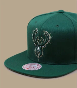 Mitchell & Ness Embroidery Glitch Snapback Bucks -Célèbre Chapeaux Magasin embroidery glitch snapback bucks 2