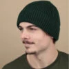 Engineered Knit Ribbed Beanie Bottle Green -Célèbre Chapeaux Magasin engineered knit ribbed beanie bottle green