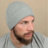 Engineered Knit Ribbed Beanie Light Grey 1 Engineered Knit Ribbed Beanie Light Grey -Célèbre Chapeaux Magasin engineered knit ribbed beanie light grey