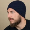 Engineered Knit Ribbed Beanie Oxford Navy -Célèbre Chapeaux Magasin engineered knit ribbed beanie oxford navy