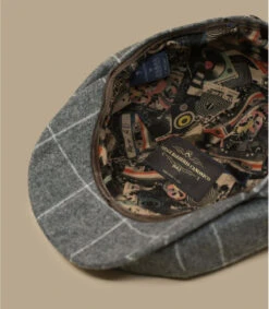 England Striped Grey -Célèbre Chapeaux Magasin england striped grey 3