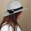 Seeberger Fedora In Shiny Braid Light Grey -Célèbre Chapeaux Magasin fedora in shiny braid light grey20Fedora20in20shiny20braid20light20grey