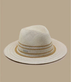 Seeberger Fedora Shiny Insert Linen Gold 3 Seeberger Fedora Shiny Insert Linen Gold -Célèbre Chapeaux Magasin fedora shiny insert linen gold 1