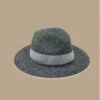 Seeberger Fedora Stripe Design Khaki Black -Célèbre Chapeaux Magasin fedora stripe design khaki black