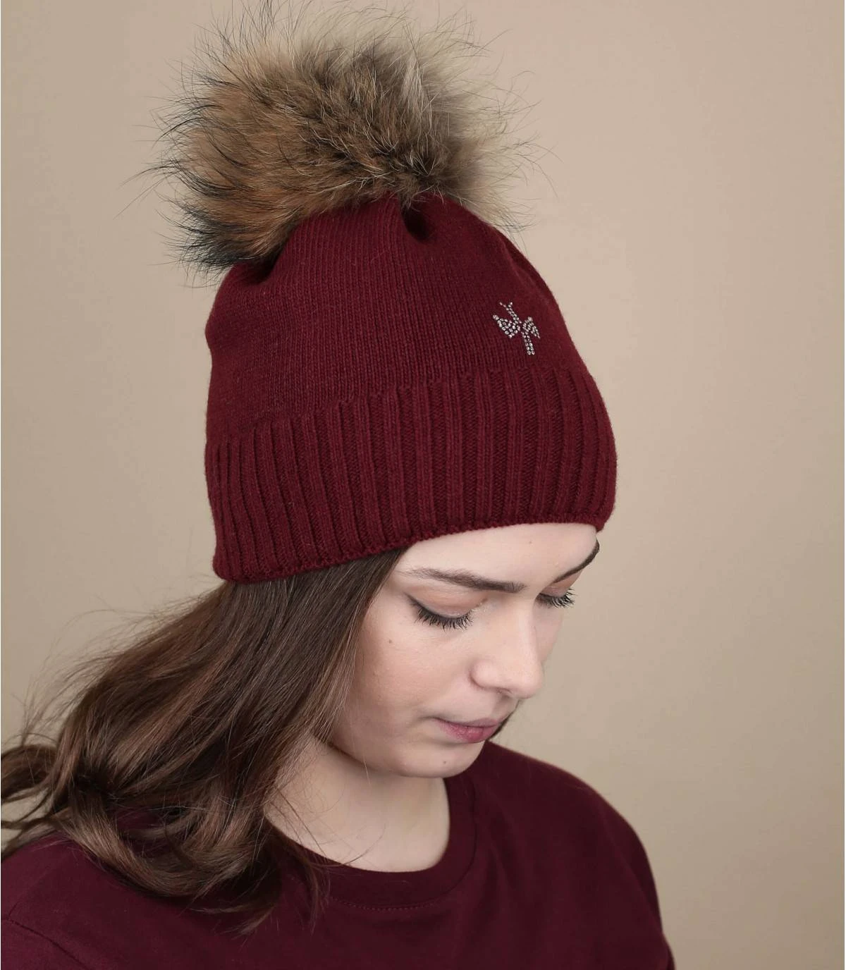 Giulia Real Fur dark red Giulia Real Fur Dark Red -Célèbre Chapeaux Magasin giulia real fur dark red